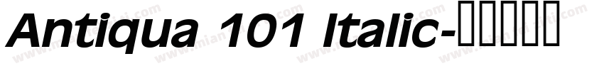 Antiqua 101 Italic字体转换